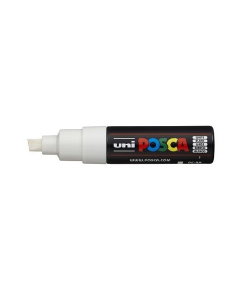 MARCADOR PC-8K POSCA PUNTA B 8MM. BLANCO UNI-BALL 300426000 (x6 unidades)