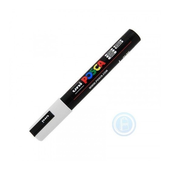 MARCADOR PC-5M POSCA 1.8-2.5MM BLANCO UNI-BALL 286518000 (x6 unidades)