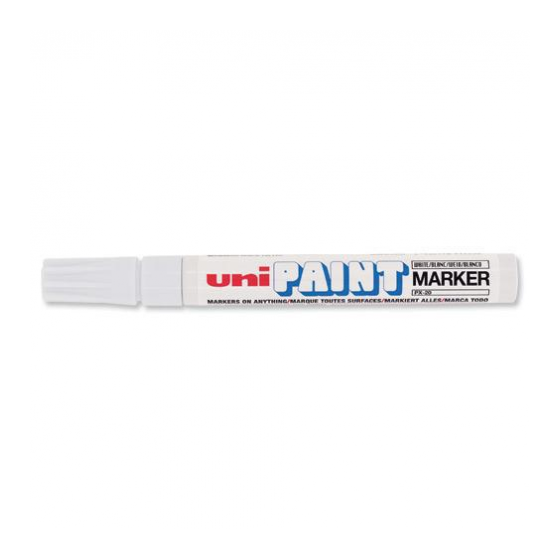 MARCADOR PERMANENTE PUNTA M 2,2-2,8MM. BLANCO UNI-BALL 545491000 (x12 unidades)