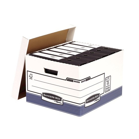 CONTENEDOR DE ARCHIVOS TAMAÑO FOLIO AZUL BANKERS BOX 0030901 (x10 unidades)