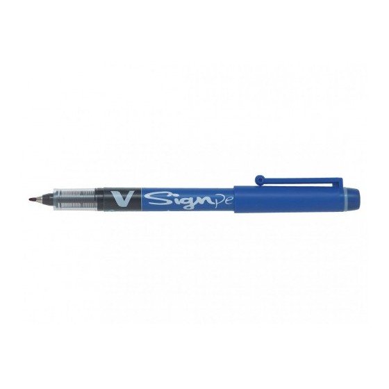ROTULADOR VSIGNPEN PUNTA FIBRA AZUL PILOT SW-VSP-L (x12 unidades)