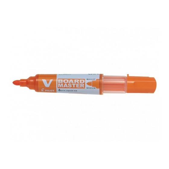 ROTULADOR PIZARRA VBOARD 1.8 PUNTA FIBRA NARANJA PILOT WBMA-VBM-M-O-BG (x10 unidades)