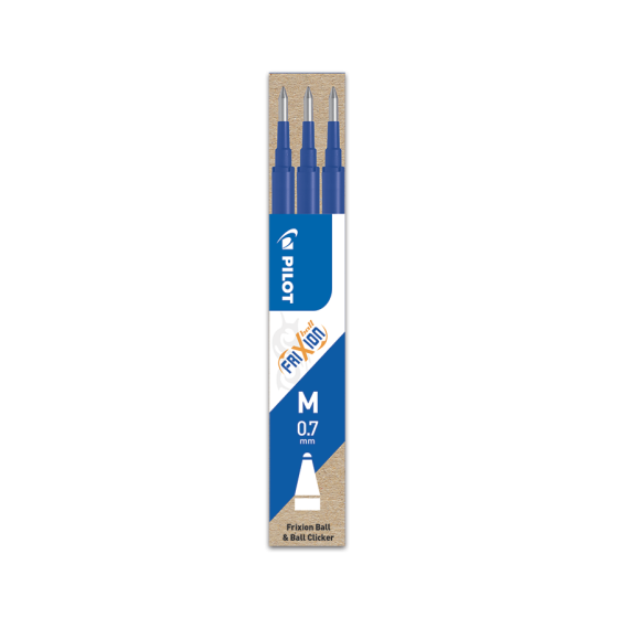 PACK 3 RECAMBIOS FRIXION AZUL PILOT BLS-FR7-L-S3