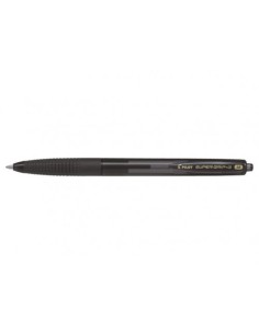 BOLÍGRAFO SUPER G NEGRO PILOT BPGG-8R-M-B (x12 unidades)