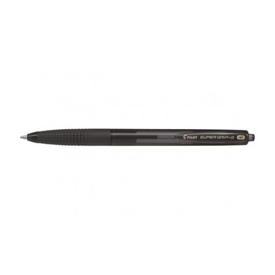 BOLÍGRAFO SUPER G NEGRO PILOT BPGG-8R-M-B (x12 unidades)