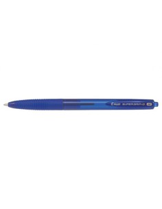 Pilot Super Grip G Azul Bolígrafo de punta retráctil con pulsador Medio (x12 unidades)