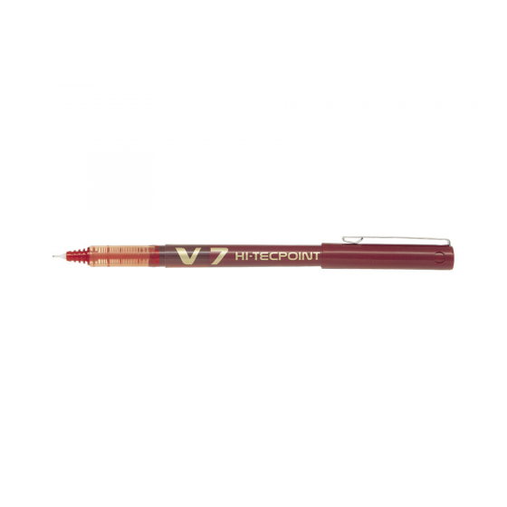 BOLIGRAFO ROLLER TINTA LIQUIDA V7 ROJO PILOT BX-V7-R (x12 unidades)