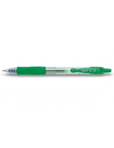 BOLIGRAFO ROLLER GEL RETRAC.G-2 VERDE PILOT BL-G2-7-G (x12 unidades)