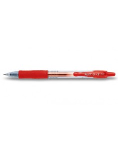 BOLIGRAFO ROLLER GEL RETRAC.G-2 ROJO PILOT BL-G2-7-R (x12 unidades)