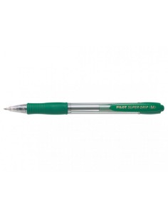 BOLIGRAFO RETRACTIL SUPERGRIP 1.0MM VERDE PILOT BPGP-10R-M-G (x12 unidades)