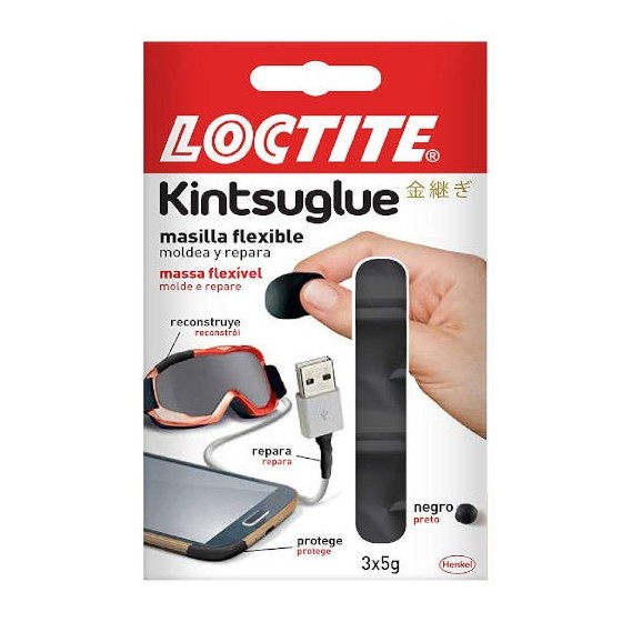 MASILLA FLEXIBLE KINTSUGLUE 3 X 5GR. LOCTITE 2239175 (x12 unidades)
