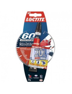 ADHESIVO UNIVERSAL EXTRAFUERTE 60 SEGUNDOS LOCTITE 2066112 (x12 unidades)