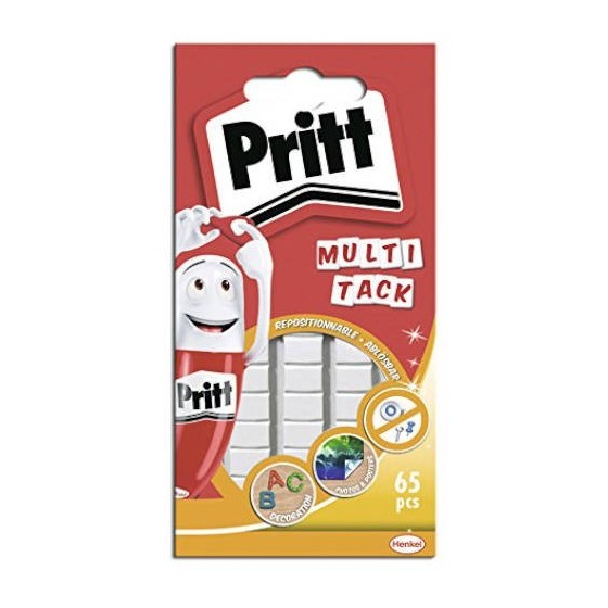 MASILLA ADHESIVA MULTI-TACK 65 PASTILLAS PRITT 1444966 (x24 unidades)