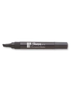 MARCADOR PERMANENTE W10 PUNTA BISELADA NEGRO SHARPIE S019265 (x12 unidades)