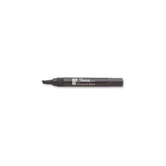 MARCADOR PERMANENTE W10 PUNTA BISELADA NEGRO SHARPIE S019265 (x12 unidades)