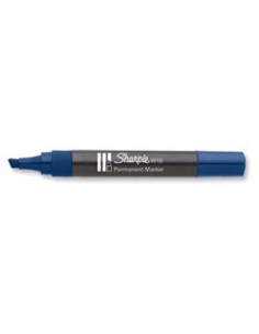 MARCADOR PERMANENTE W10 PUNTA BISELADA AZUL SHARPIE S0192695 (x12 unidades)
