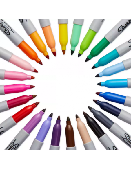 MARCADOR PERMANENTE SHARPIE NEGRO PAPERMATE S0810930 (x12 unidades)
