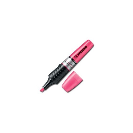 MARCADOR FLUORESCENTE LUMINATOR TRAZO 2/5MM. ROJO STABILO 71/40 (x5 unidades)