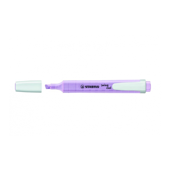 MARCADOR FLUORESCENTE SWING COOL PASTEL TRAZO 1/4MM. VIOLETA STABILO 275/155-8 (x10 unidades)
