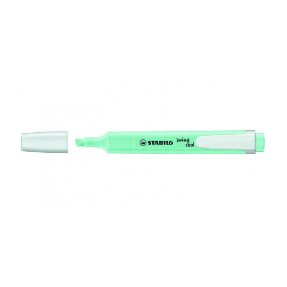 MARCADOR FLUORESCENTE SWING COOL PASTEL TRAZO 1/4MM. TURQUESA STABILO 275/113-8 (x10 unidades)