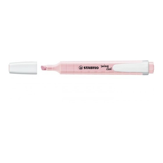 MARCADOR FLUORESCENTE SWING COOL PASTEL TRAZO 1/4MM. ROSA STABILO 275/129-8 (x10 unidades)