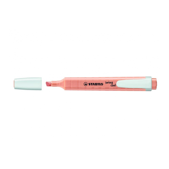 MARCADOR FLUORESCENTE SWING COOL PASTEL TRAZO 1/4MM. MELOCOTON STABILO 275/126-8 (x10 unidades)