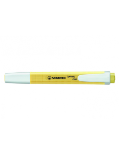 MARCADOR FLUORESCENTE SWING COOL PASTEL TRAZO 1/4MM. AMARILLO STABILO 275/144-8 (x10 unidades)