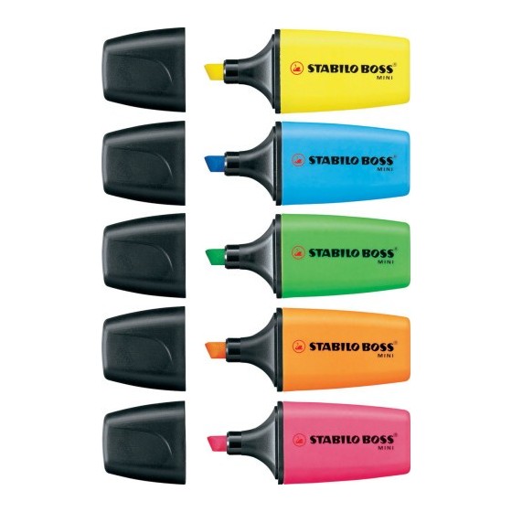 STABILO Boss Mini marcador Amarillo (x10 unidades)
