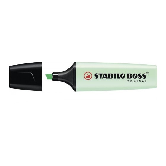 MARCADOR.FLUORESCENTE BOSS TRAZO 2/5MM. VERDE PASTEL STABILO 70/116 (x10 unidades)