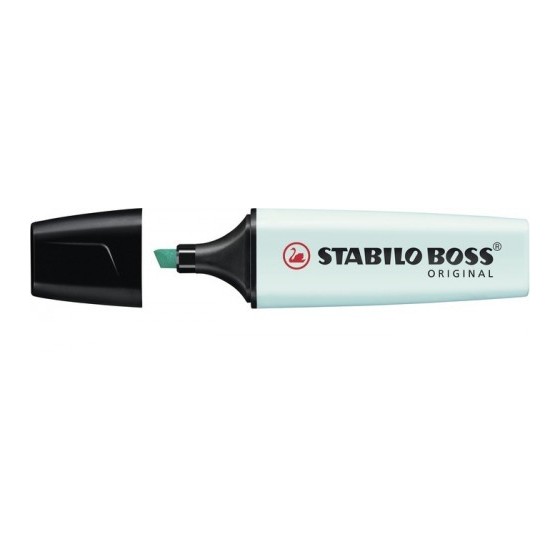 MARCADOR.FLUORESCENTE BOSS TRAZO 2/5MM. TURQUESA PASTEL STABILO 70/113 (x10 unidades)