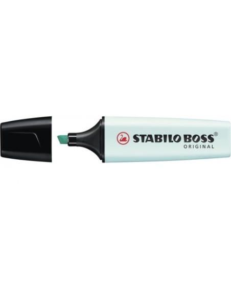 MARCADOR.FLUORESCENTE BOSS TRAZO 2/5MM. TURQUESA PASTEL STABILO 70/113 (x10 unidades)