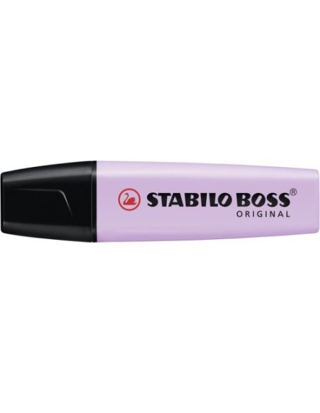 MARCADOR.FLUORESCENTE BOSS TRAZO 2/5MM. VIOLETA PASTEL STABILO 70/155 (x10 unidades)
