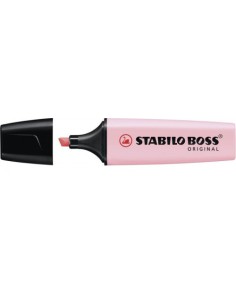 MARCADOR.FLUORESCENTE BOSS TRAZO 2/5MM. ROSA PASTEL STABILO 70/129 (x10 unidades)