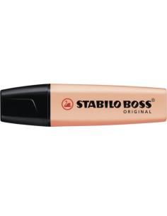 MARCADOR.FLUORESCENTE BOSS TRAZO 2/5MM. MELOCOTON PASTEL STABILO 70/126 (x10 unidades) 2