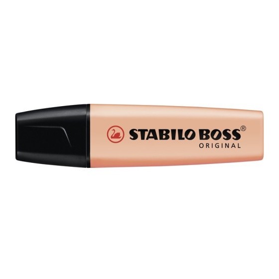 MARCADOR.FLUORESCENTE BOSS TRAZO 2/5MM. MELOCOTON PASTEL STABILO 70/126 (x10 unidades)