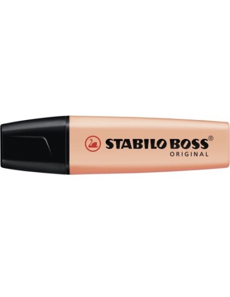 MARCADOR.FLUORESCENTE BOSS TRAZO 2/5MM. MELOCOTON PASTEL STABILO 70/126 (x10 unidades)
