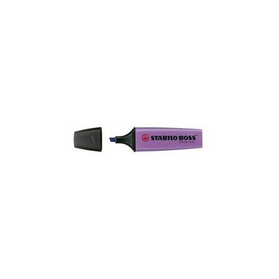MARCADOR FLUORESCENTE BOSS ORIGINAL TRAZO 2/5MM. VIOLETA STABILO 70/55 (x10 unidades)