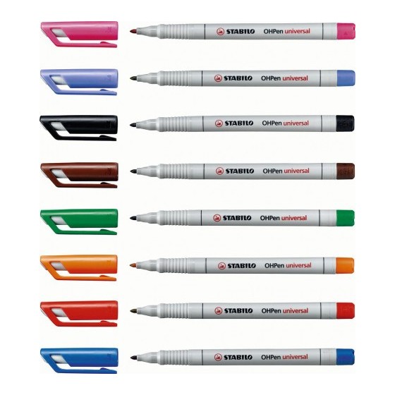 MARCADOR PERMANENTE PUNTA FINA OHPEN UNIVERSAL 0,7MM. AZUL STABILO 842/41 (x10 unidades)