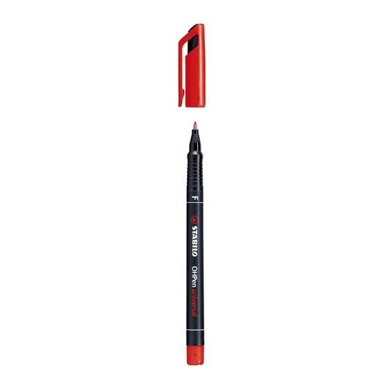 MARCADOR PERMANENTE PUNTA FINA OHPEN UNIVERSAL 0,7MM. ROJO STABILO 842/40 (x10 unidades)