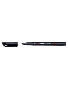 MARCADOR PERMANENTE PUNTA SUPERFINA OHPEN UNIVERSAL 0,4MM. NEGRO STABILO 841/46 (x10 unidades)