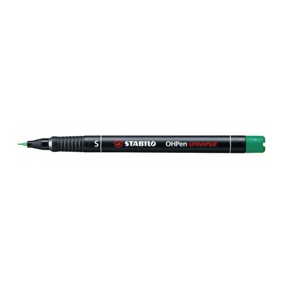 MARCADOR PERMANENTE PUNTA SUPERFINA OHPEN UNIVERSAL 0,4MM VERDE STABILO 841/36 (x10 unidades)