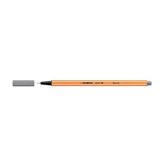 ROTULADOR PUNTA FINA POINT 88 0.4MM GRIS OSCURO STABILO 88/96 (x10 unidades)