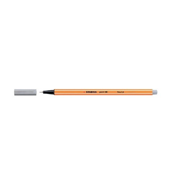 ROTULADOR PUNTA FINA POINT 88 0.4MM GRIS CLARO STABILO 88/94 (x10 unidades)