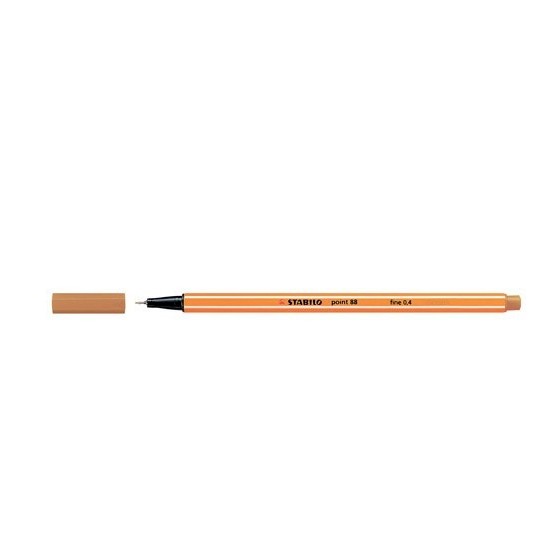 ROTULADOR PUNTA FINA POINT 88 0.4MM OCRE OSCURO STABILO 88/89 (x10 unidades)