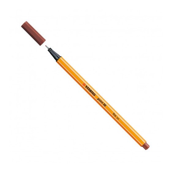 ROTULADOR PUNTA FINA POINT 88 0.4MM SIENA STABILO 88/75 (x10 unidades)