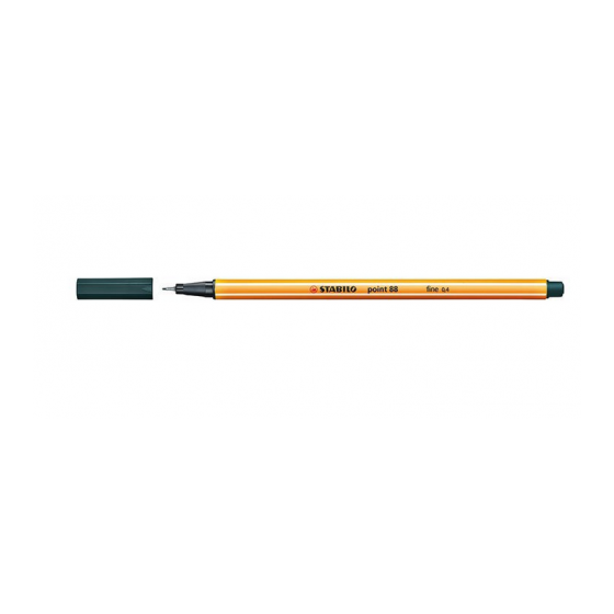 ROTULADOR PUNTA FINA POINT 88 0.4MM VERDE OLIVA STABILO 88/63 (x10 unidades)