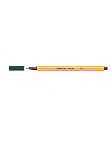 ROTULADOR PUNTA FINA POINT 88 0.4MM VERDE OLIVA STABILO 88/63 (x10 unidades)