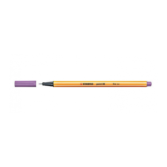 ROTULADOR PUNTA FINA POINT 88 0.4MM LILA CLARO STABILO 88/59 (x10 unidades)