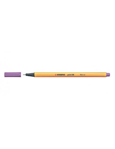 ROTULADOR PUNTA FINA POINT 88 0.4MM LILA CLARO STABILO 88/59 (x10 unidades)