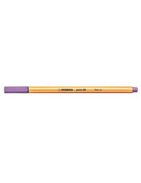 ROTULADOR PUNTA FINA POINT 88 0.4MM LILA CLARO STABILO 88/59 (x10 unidades)